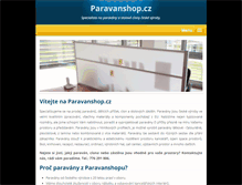 Tablet Screenshot of paravanshop.cz